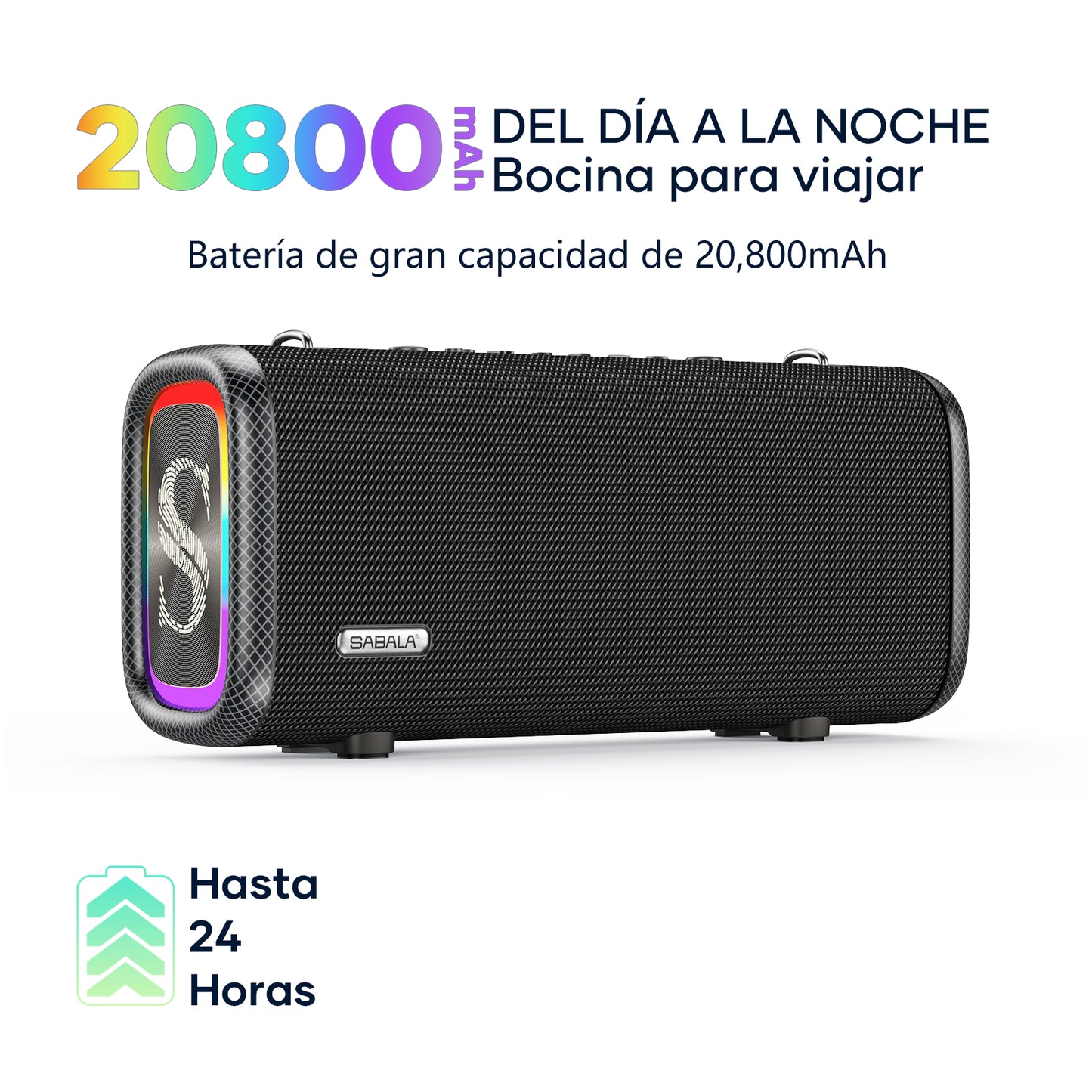 Sabala DR-908 Caixa De Som Bluetooth 120w 20800mah IPX5 110v/220v