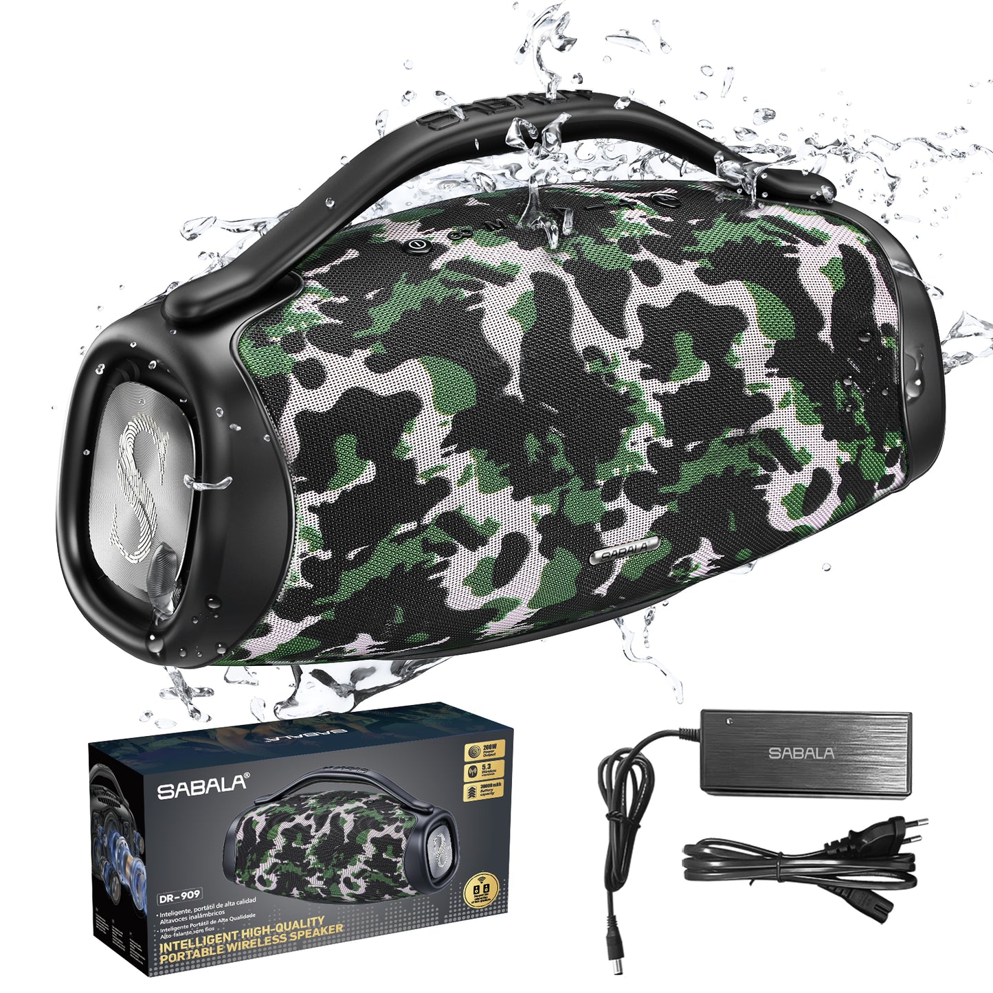 Sabala Dr-909 Caixa De Som Bluetooth,39000mah 200w IPX6
